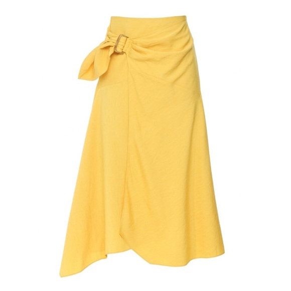 Vince Asymmetrical Yellow Skirt - Picture 7 of 7